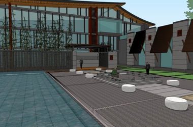 SketchUp Multi-Story Qianxi Fang Hotel Model | Modern Chinese Design-BIM WORLD