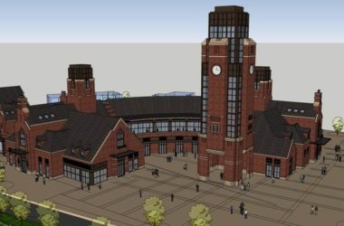 SketchUp Business Model: Multi-Story Commercial Street, Pedestrian Zone, and Modern Clubhouse Design-BIM WORLD