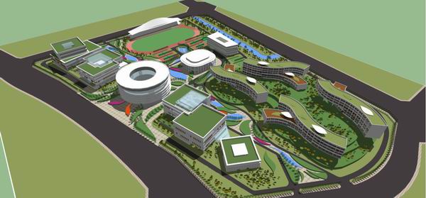Multi-Story Vocational School Campus Model | Modern Educational Architecture in SketchUp