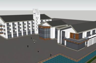 Multi-Story Chinese-Style Chapel | SketchUp Cultural Architecture Model-BIM WORLD