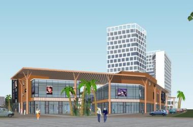SketchUp Business Model: High-Rise Shopping Mall in Southeast Asian Modern Style-BIM WORLD