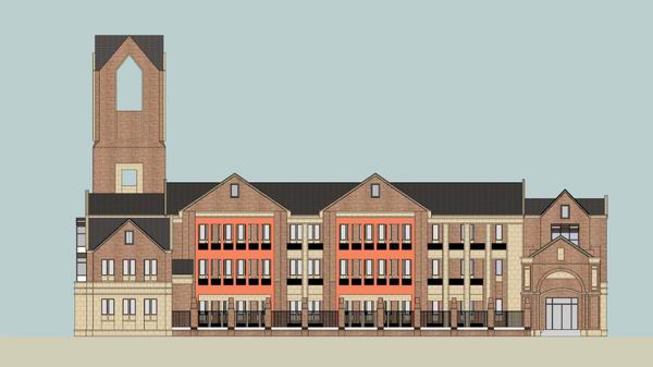 Multi-Story British-Style Kindergarten School Model | Classic Campus Architecture in SketchUp