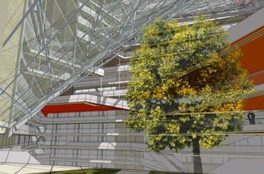 Modern High-Rise Office Building Model in SketchUp-BIM WORLD