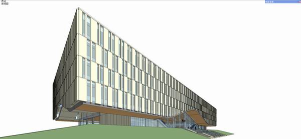 Modern Multi-Story Library: A Cultural Architecture Model in SketchUp