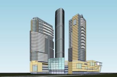 SketchUp Complex Model: Modern Super High-Rise Office, Commercial, and Hotel Building-BIM WORLD