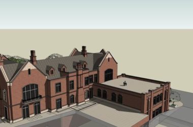 SketchUp Business Model: Multi-Story Entertainment Club in British Classical Style-BIM WORLD