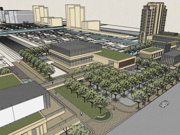 SketchUp Model of a Multi-Story Classical High-Rise Residential Building