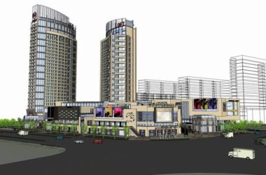 SketchUp Complex Model: Multi-Story High-Rise Office, Hotel, and Commercial Building in Classical Style-BIM WORLD
