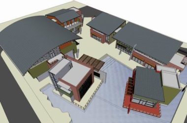 SketchUp Model of a Multi-Level Modern Cultural Development Center-BIM WORLD
