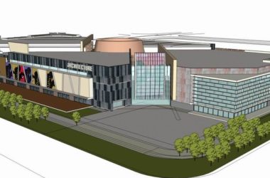 SketchUp Business Model: Multi-Story Commercial and Pedestrian Street in Modern Style-BIM WORLD