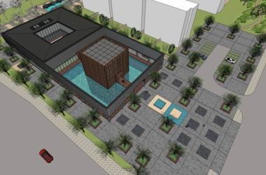 SketchUp Business Model: Modern Multi-Story Sales Office with Residential Spaces-BIM WORLD