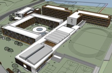 Modern Multi-Story High School Campus Architectural Model in SketchUp-BIM WORLD