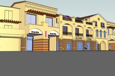 SketchUp Business Model: Multi-Story European Classical Commercial and Pedestrian Street Design-BIM WORLD