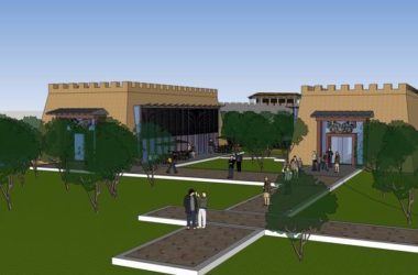 SketchUp Business Model: Multi-Story Ancient Architecture Featuring a Classical Commercial and Pedestrian Street-BIM WORLD