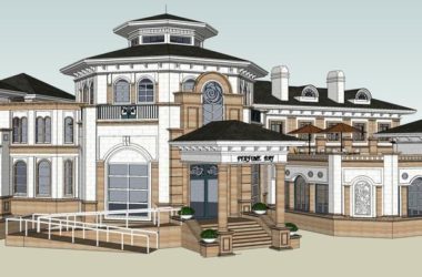 SketchUp Business Model: Multi-Story European Classical Style Commercial Club-BIM WORLD