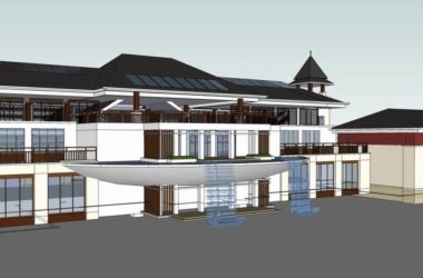 SketchUp Business Model: Multi-Story Commercial Club in Southeast Asian Classical Style-BIM WORLD