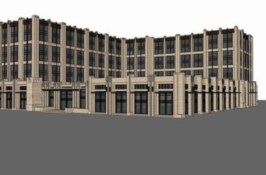 Classical Multi-Story Hotel Model in SketchUp-BIM WORLD