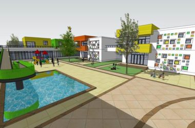 Modern Multi-Story School and Kindergarten Campus Design in SketchUp-BIM WORLD