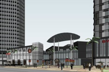SketchUp Complex Model: Modern Super High-Rise Office, Hotel, and Commercial Building-BIM WORLD