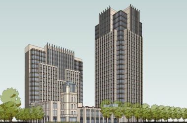 SketchUp Office Model | Classical High-Rise Commercial Building Design-BIM WORLD