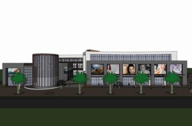 SketchUp Business Model: Modern Multi-Story Commercial and Pedestrian Street Design-BIM WORLD