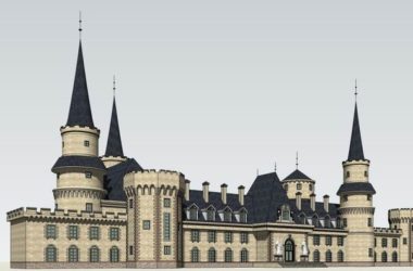 SketchUp Business Model: Multi-Story Classical Winery and Commercial Design-BIM WORLD