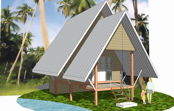 SketchUp Model: Classical-Style Tropical Vacation Home