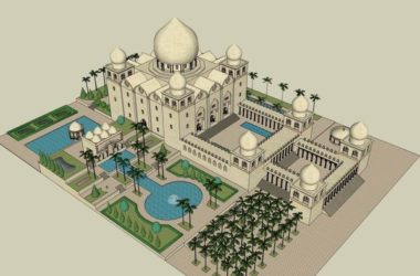 SketchUp Model of a Multi-Story Classical Castle: Ancient Architecture Design-BIM WORLD