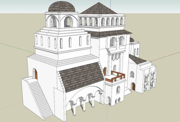 SketchUp Model: Multi-Story Classical Residential Activity Center
