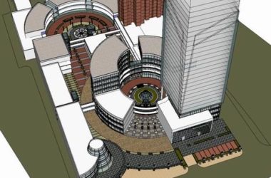 SketchUp Complex Model: Multi-Story High-Rise Office, Commercial, and Modern Hotel Building-BIM WORLD