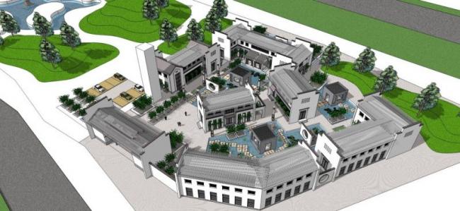 SketchUp Business Model: Designing a Multi-Story Chinese-Style Club