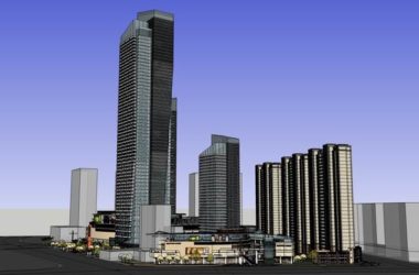 SketchUp Complex Model: Modern Super High-Rise Office, Residential, and Commercial Building-BIM WORLD