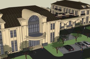 Multi-Story French Classical Style Clubhouse Residential Model in SketchUp-BIM WORLD