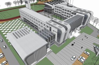 Modern Multi-Story Elementary School Design | SketchUp Campus Architecture Model-BIM WORLD