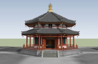Multi-Story Ancient Chinese Pagoda Model in SketchUp-BIM WORLD