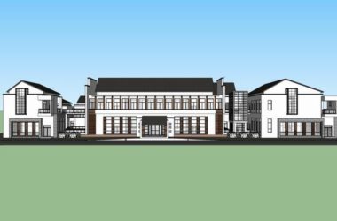 Multi-Story Huizhou-Style Hotel Model in SketchUp | Modern Chinese Architecture Design-BIM WORLD