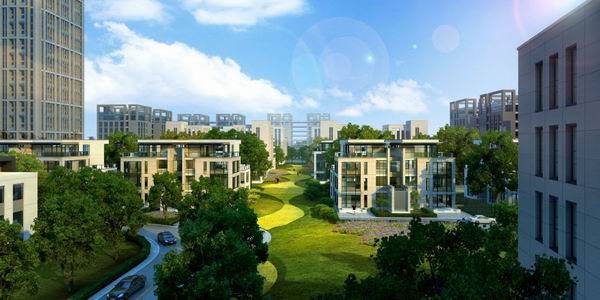 SketchUp Complex Model: Multi-Story High-Rise Office and Residential Building in Modern Style