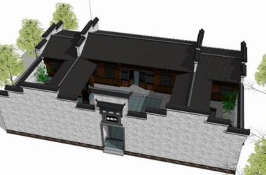 Multi-Story Huizhou Courtyard Residence in Classic Style | SketchUp Model-BIM WORLD