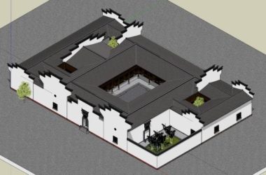 Multi-Story Huizhou-Style Residence | SketchUp Residential Model in Traditional Chinese Design-BIM WORLD