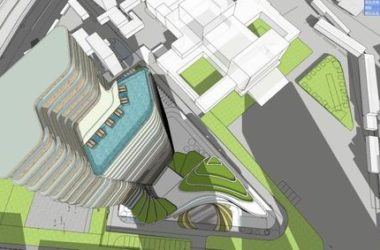 Modern High-Rise Hotel Model in SketchUp-BIM WORLD