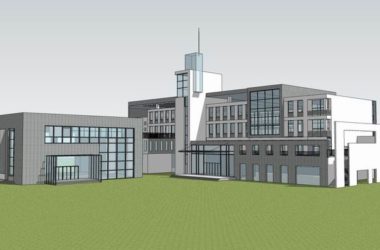 Modern Multi-Story Office Building Model for Tourist Area in SketchUp-BIM WORLD