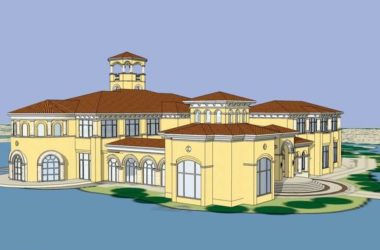 Multi-Story European Classical Style Clubhouse | SketchUp Residential Model-BIM WORLD