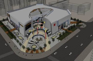SketchUp Business Model: Modern Multi-Story Shopping Mall and Commercial Center Design-BIM WORLD