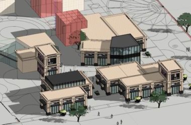 SketchUp Business Model: Multi-Story Classical Style Business District-BIM WORLD