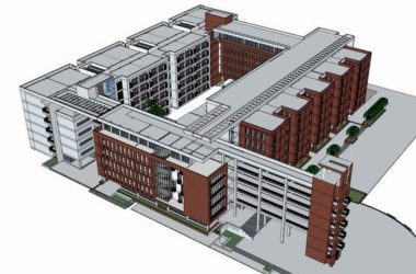 Modern Multi-Story Elementary School Design | SketchUp Campus Architecture Model-BIM WORLD