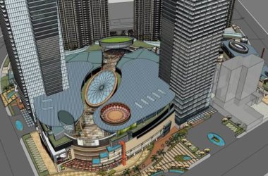 SketchUp Complex Model: Modern Super High-Rise Office, Residential, and Ground-Level Commercial Building-BIM WORLD