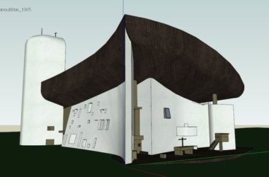 SketchUp Cultural Model: Modern Multi-Story Church Architecture-BIM WORLD