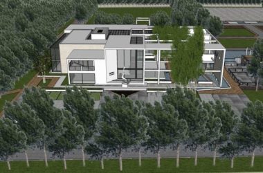 SketchUp Business Model: Multi-Level Eco-Friendly Modern Restaurant and Commercial Space-BIM WORLD