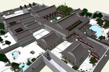 SketchUp Landscape Design: Yangzhou Heyuan Chinese Garden Architecture-BIM WORLD