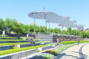 Modern Horticultural Square Landscape Design in SketchUp-BIM WORLD